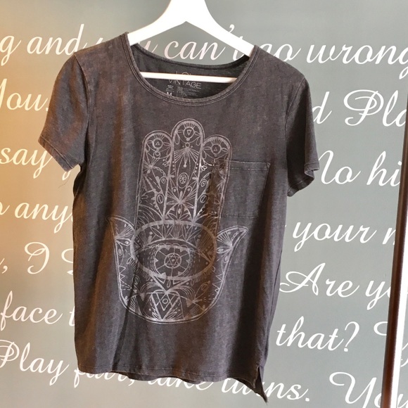LOL VINTAGE GREY TEE - Picture 1 of 2